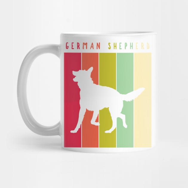 Retro Vintage German Shepherd by JKA